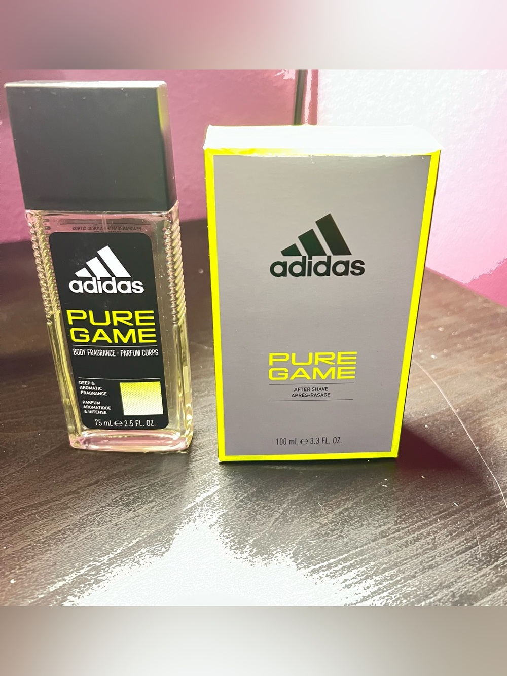 NWT Adidas Pure Game After Shave & Adidas Pure Game Body Fragrance Bundle